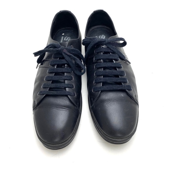SWEAR London Leather Flat Sneaker In Black Size 41 - Picture 2 of 11